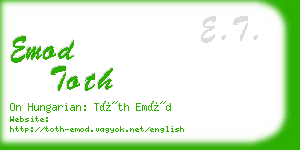 emod toth business card